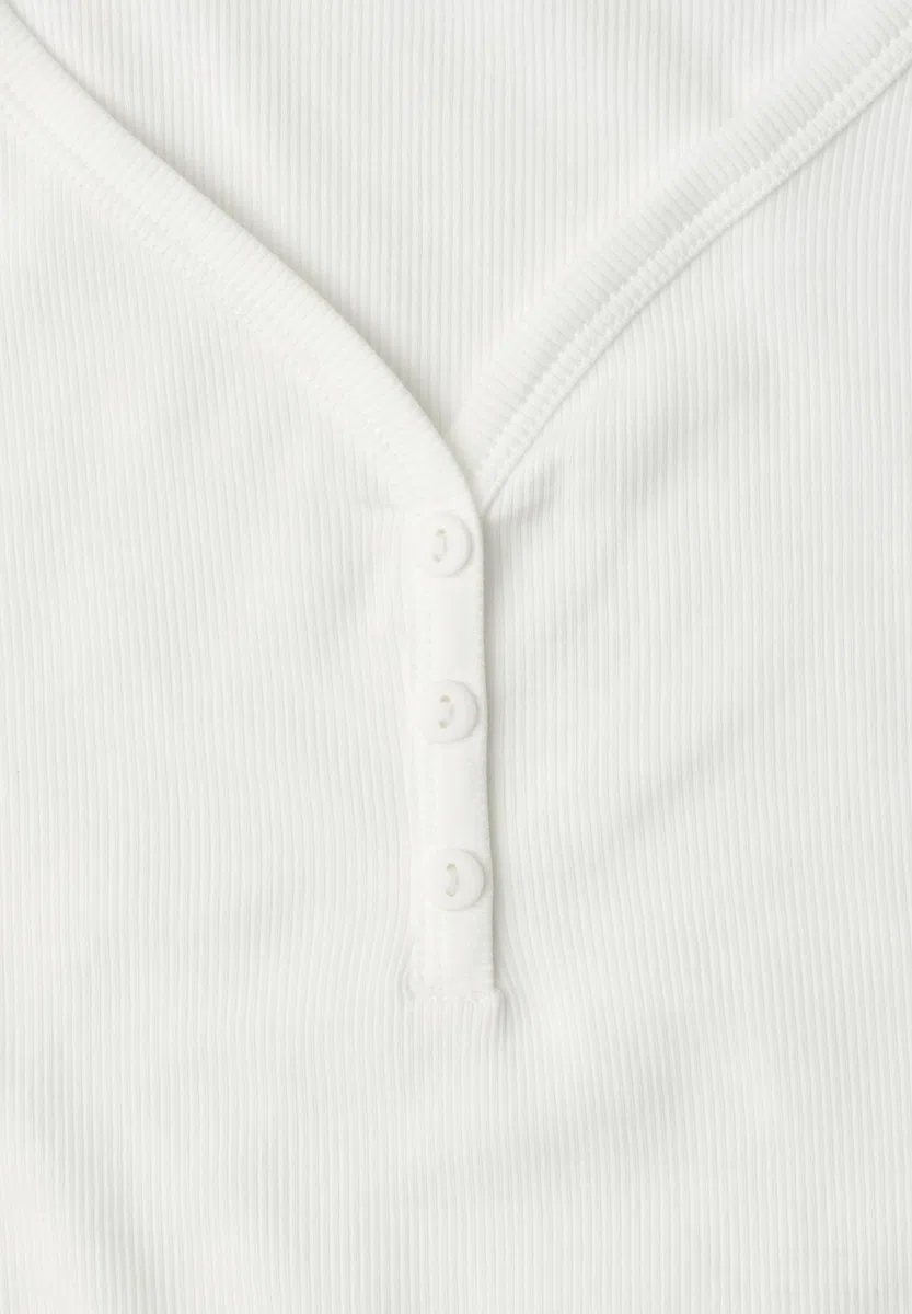 Street One 3230728 Parte Superior Acanalada con Cuello en V Mujer (Pack de 1)