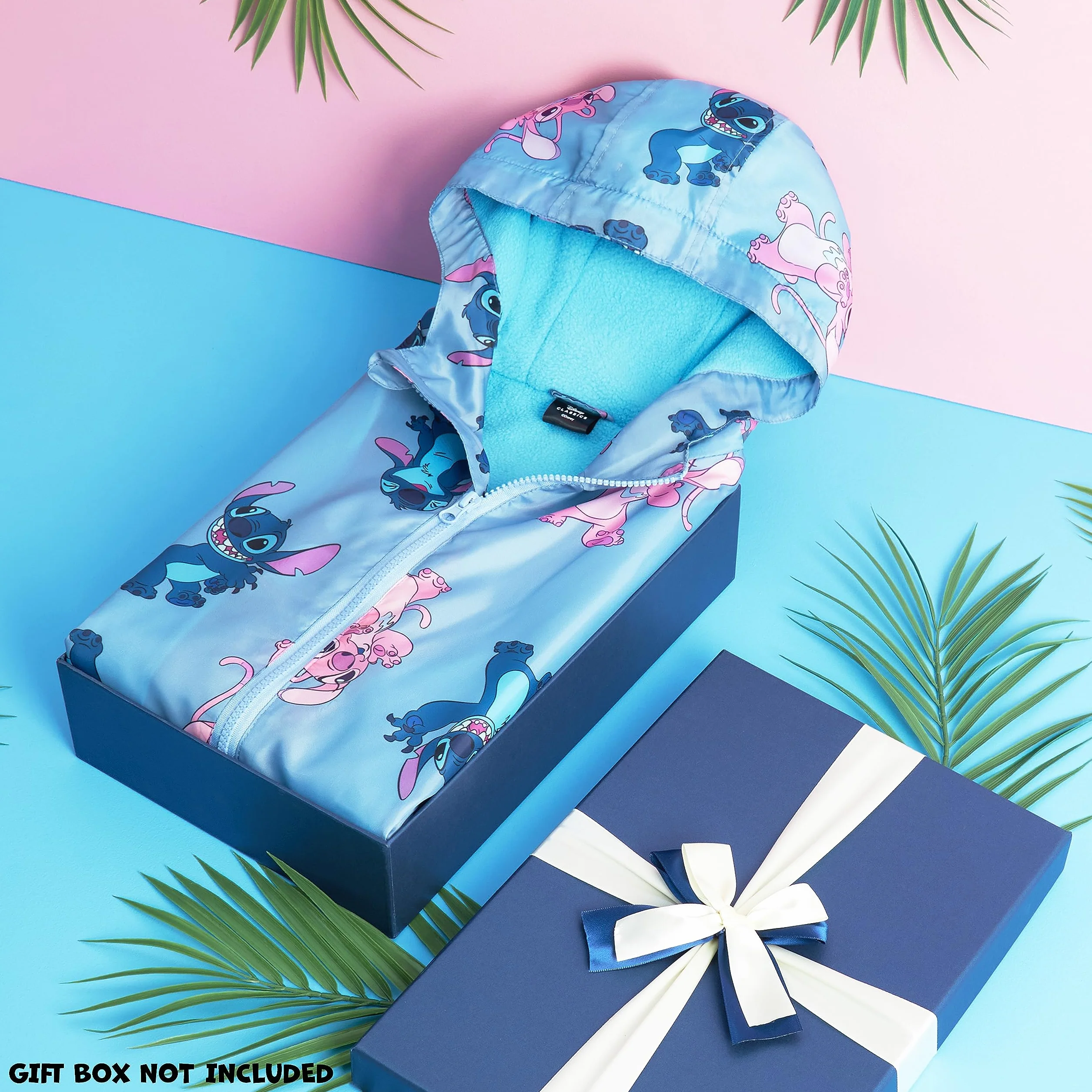 Disney años Chaqueta Impermeable Niña Chubasquero Niña Abrigo Rainwear Ropa Niña Lluvia Lilo y Stitch Regalos Niña 4-14 Años