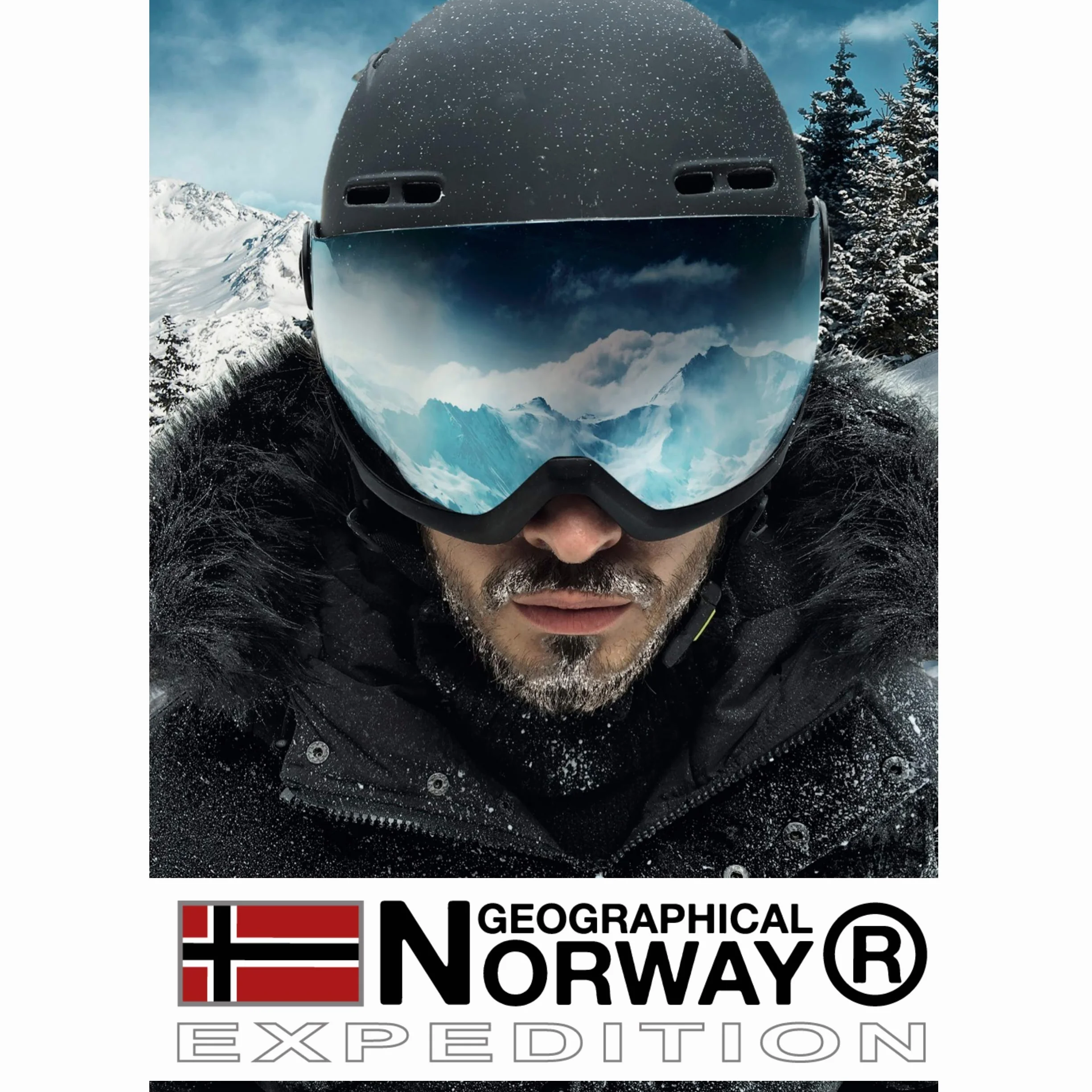 Geographical Norway Alaric Lady - Chaqueta Mujer Cálida Esqui - Abrigo Para Mujeres Con Capucha Sintética - Parka Elegante A Prueba De Viento - Otono Invierno Primavera