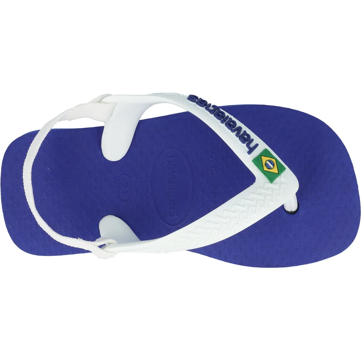 Havaianas Brasil Logo - Chanclas para hombre, color blanco y azul marino