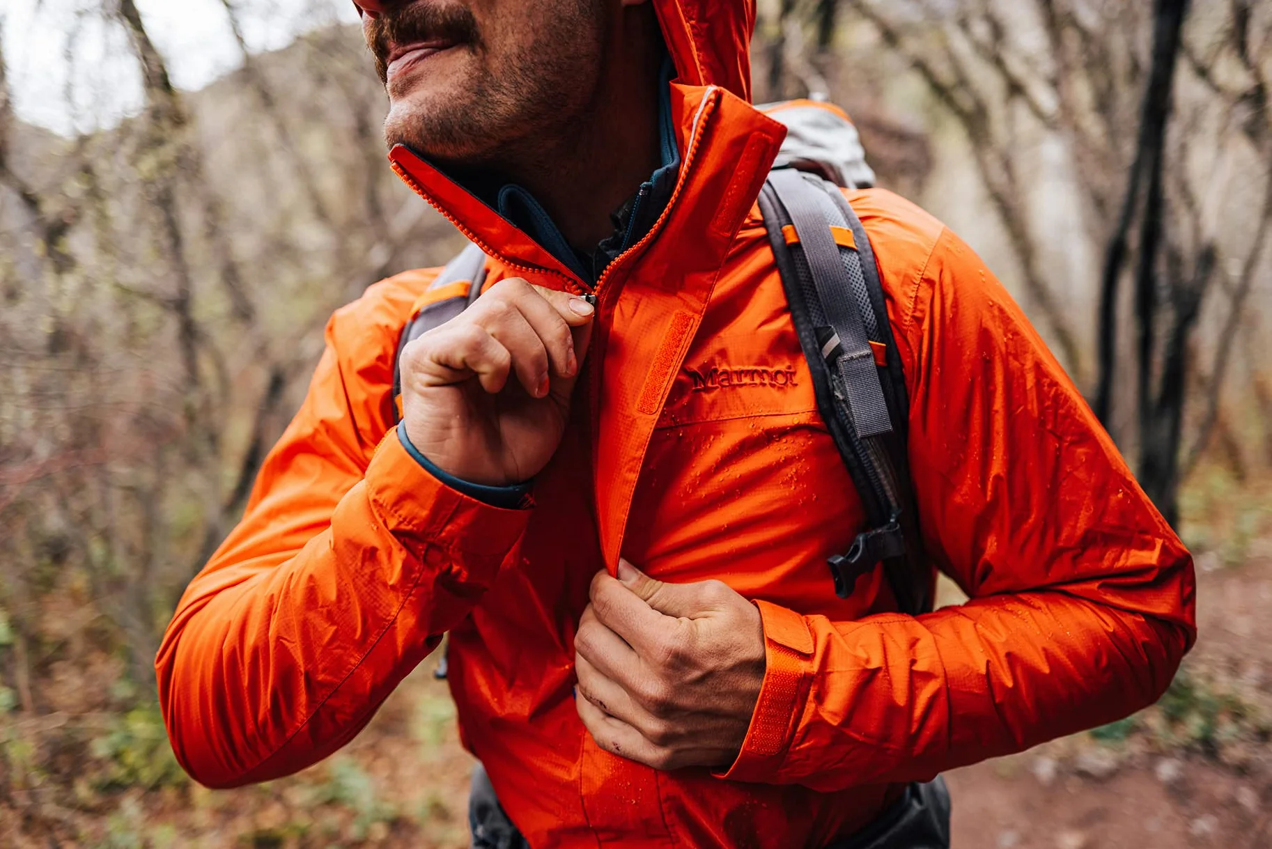 Marmot Chaqueta PreCip Eco para hombre, impermeable, impermeable, impermeable, impermeable, impermeable, transpirable, plegable, cortavientos, ideal para ciclismo y senderismo, Moon River