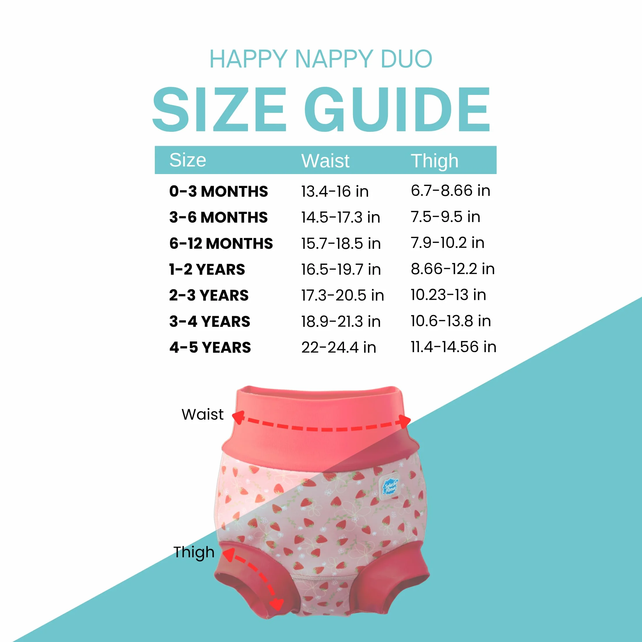 Splash About Happy Nappy Duo Pañal de Nadar para bebés y niños pequeños Unisex bebé