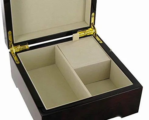 Lutèce Créations Caja de música para joyas/joyero musical de madera con calcomanías arabescos y mecanismo musical de resorte de 18 notas - El lago de los cisnes (P. I. Chaikovski)