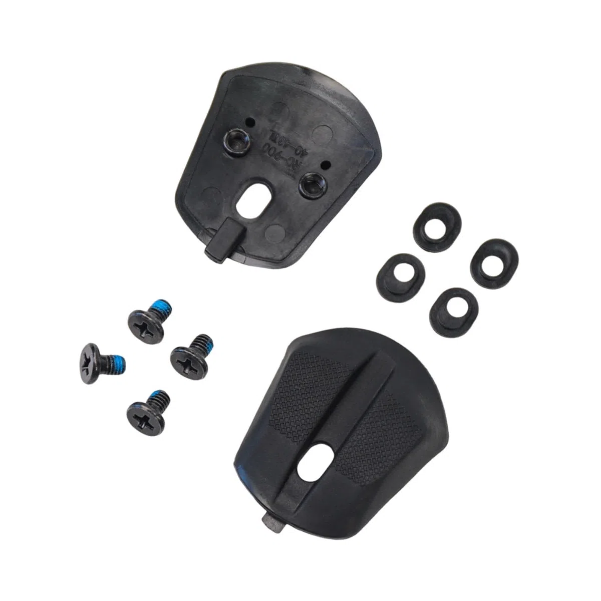 2 Piezas de Almohadillas para Talón de Zapatos de Ciclismo, Tornillos Y Juntas, Pieza de Acero Al Carbono TPU, Pieza de Repuesto para Reparación,