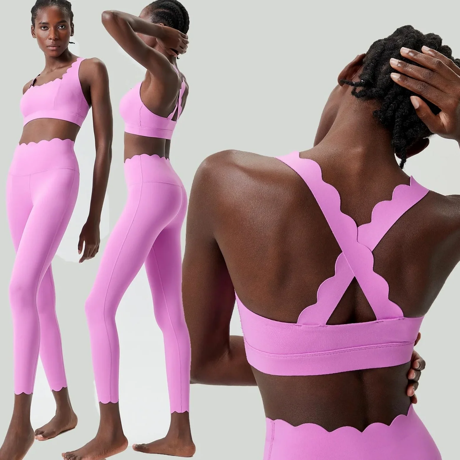 Conjunto Deportivo Mujer Traje de gimnasio dos piezas, conjunto Yoga y Fitness, ropa deportiva for correr, ajustada, súper elástica, transpirable