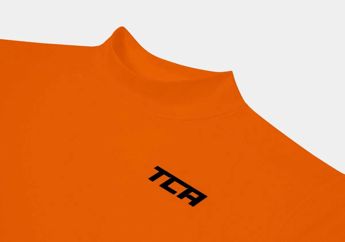 TCA Hombre Y Niños Top Interior Térmico Da Manga Larga SuperThermal Compression Base Layer Cuello Alto