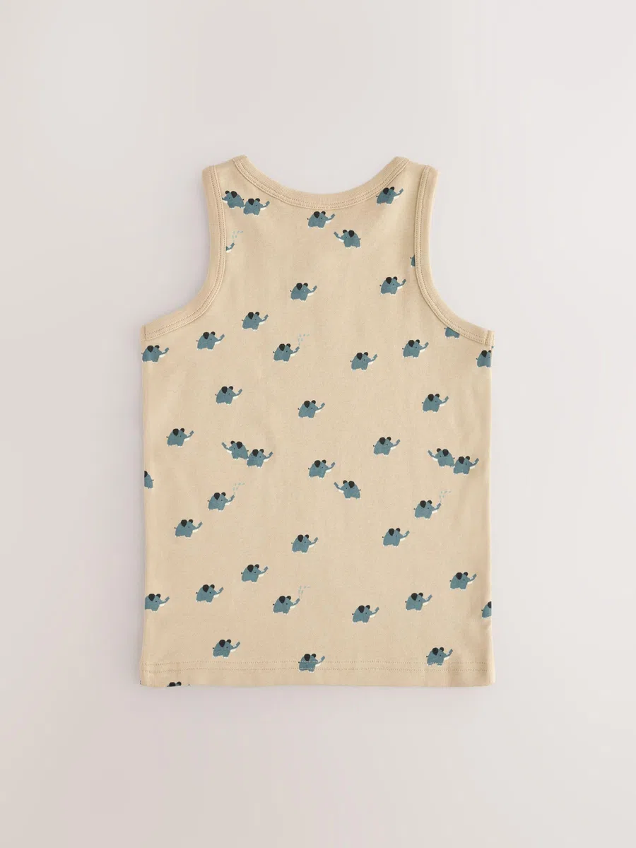 NEXT Niños Pack de 5 camisetas sin mangas 100% algodón