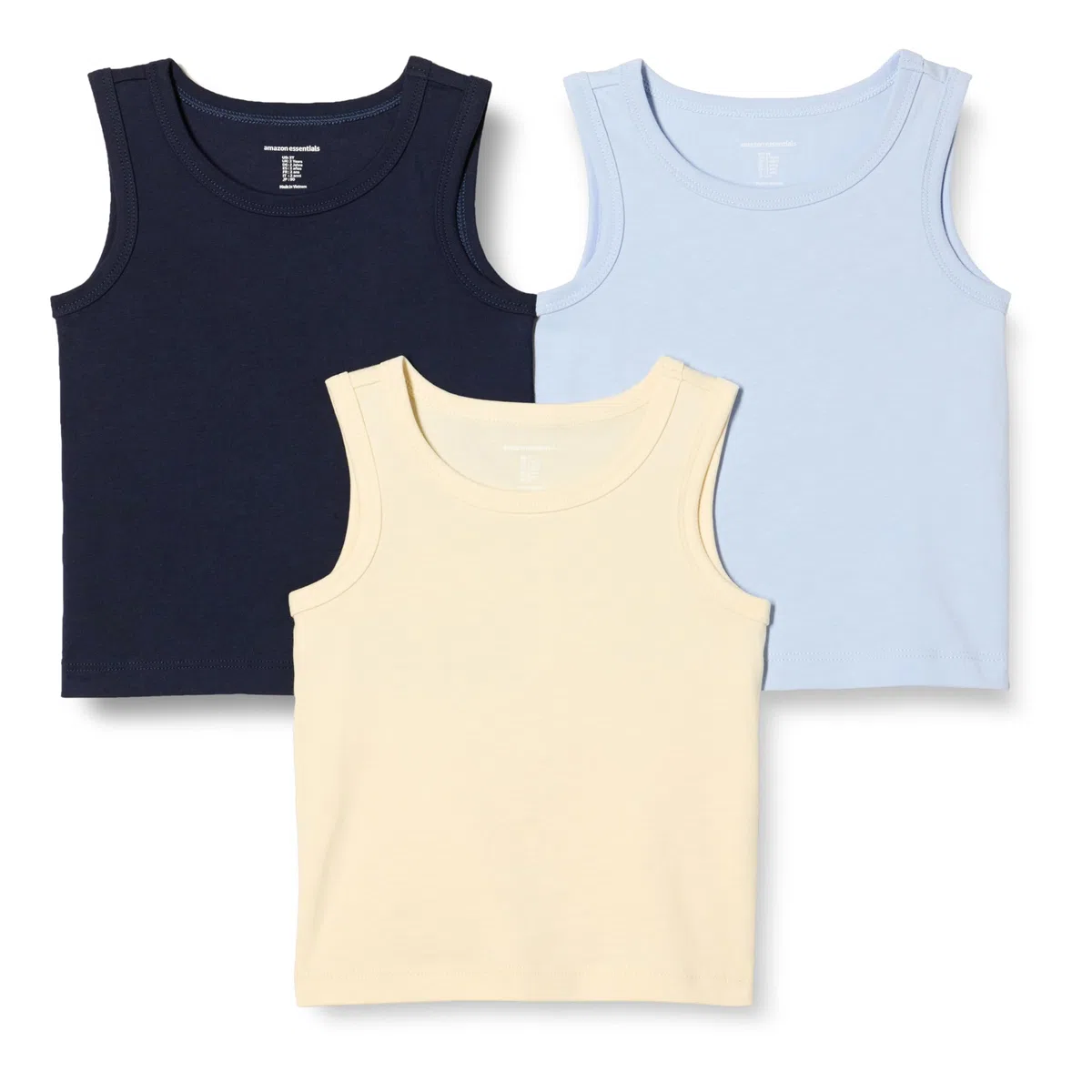 Amazon Essentials Camisetas de Tirantes Niños, Paquete de 3