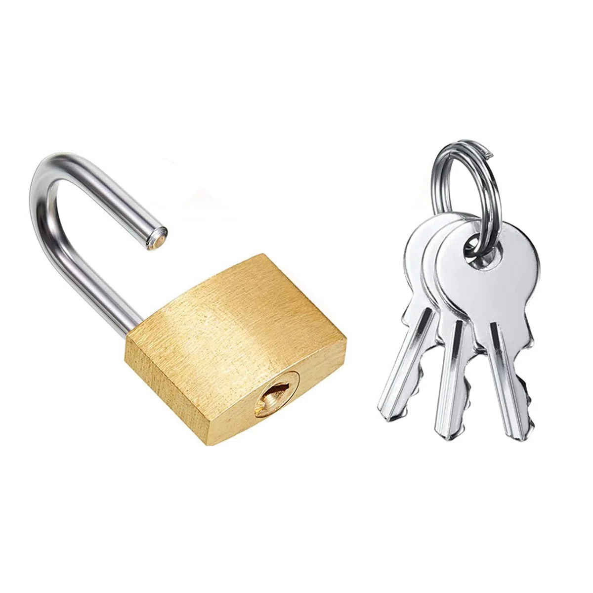 Paquete de 60 Minicandados Pequeños Candados de Latón Macizo con 3 Llaves para Candado de Equipaje, Mochila, Candado de Casillero de Gimnasio, Candado de Maleta