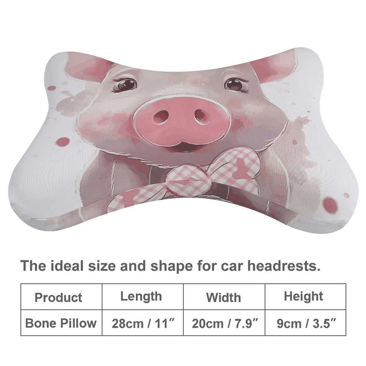Almohada sonriente (26), núcleo de almohada de espuma viscoelástica, cojín, proporciona apoyo para el cuello, almohadas de coche para viajes y oficinas en casa.