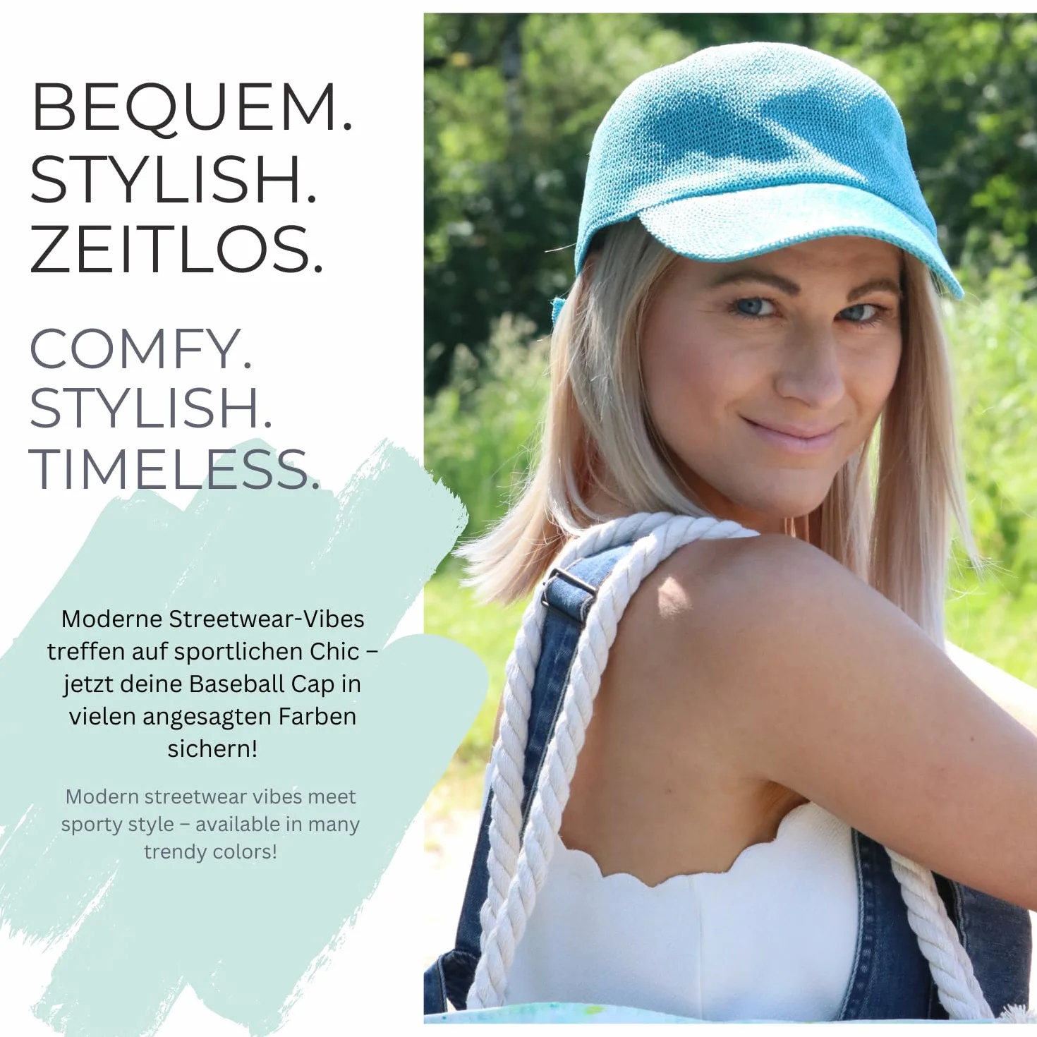 styleBREAKER Gorra de Verano para Mujer con Bordado de Lentejuelas, diseño Transpirable y Hebilla metálica Ajustable, protección Solar Sencilla para Playa y Ocio