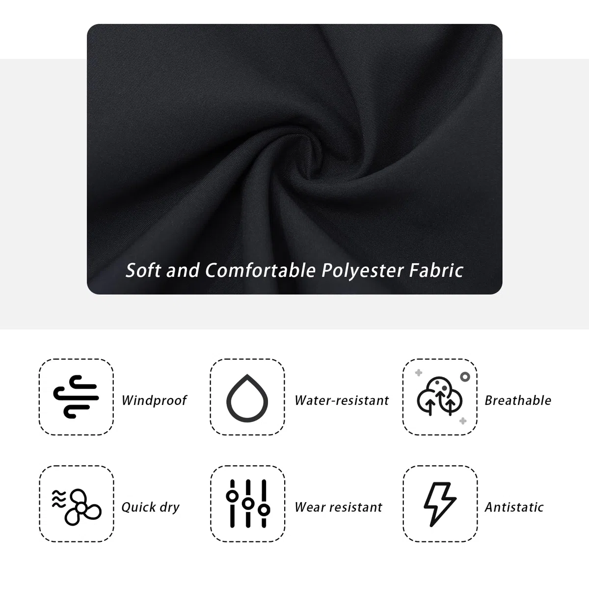 Pantalones de Senderismo para Hombres al Aire Libre Caminando Pantalones Respirables a Prueba de Viento