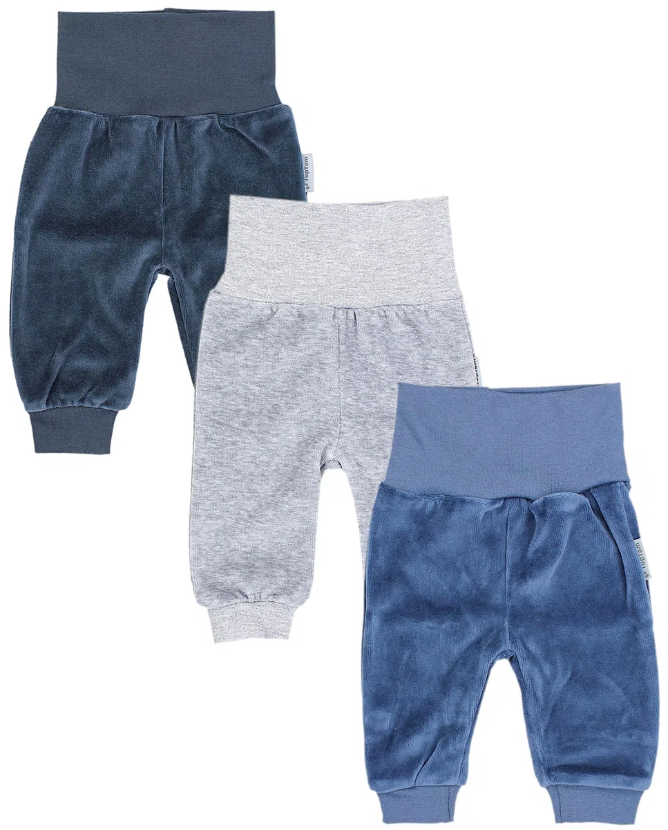 TupTam Pantalones Bebé Niño Invierno 3 Unidades – Pantalones Bebe Calentitos con Cintura Elástica