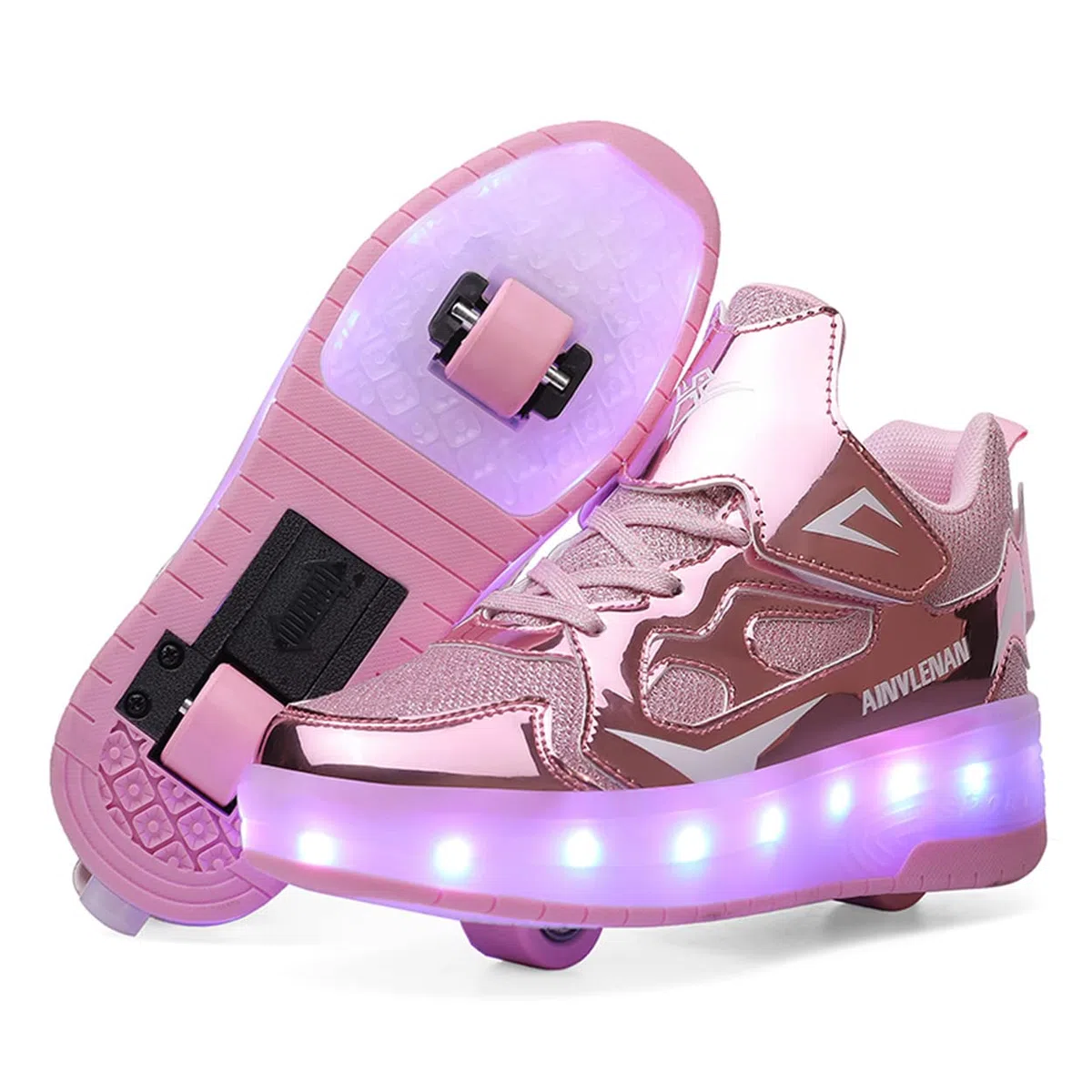Zapatos con Ruedas Zapatillas con Dos Ruedas para niños y niña Led Luces Zapatillas con Ruedas Se Puede Bambas con Ruedas Regalo Creativo de Navidad y cumpleaños en el día de los Reyes