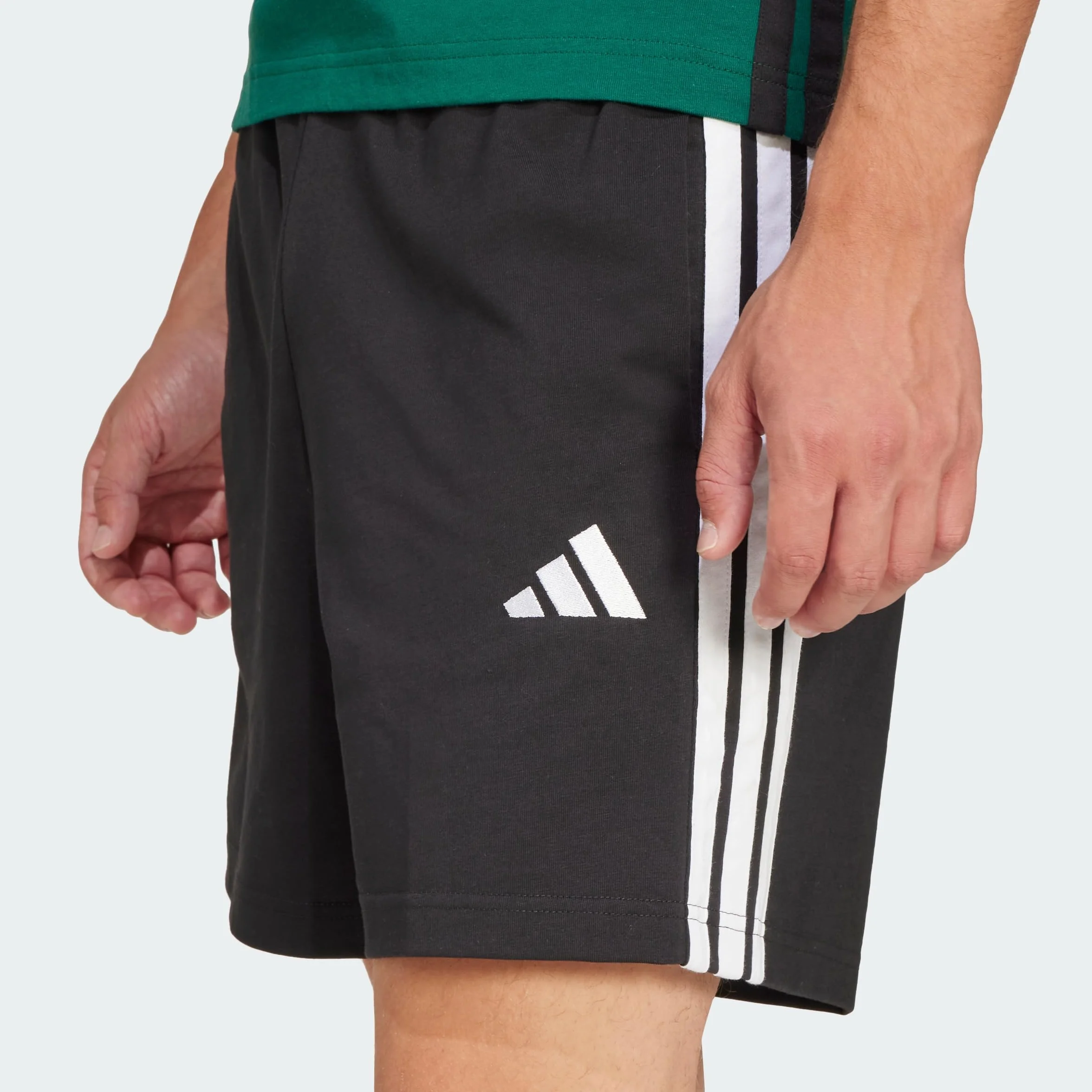 adidas Men's Pantalón Corto Essentials Single Jersey 7-Inch 3 Bandas