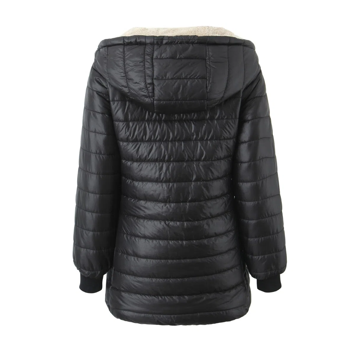 Chaqueta De Plumas para Mujer Manga Larga con Capucha Color Liso - Chaqueta Mujer Entretiempo con Bolsillo Cremallera Moda Transpirable Suave Cazadoras Deportiva Termica Plumíferos