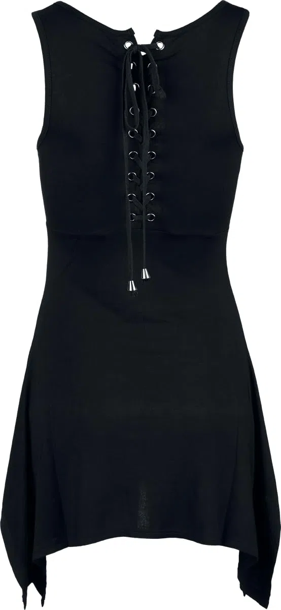 Jawbreaker Mystic Cat Top Mujer Top Negro 95% Viscosa, 5% elastán Estrechos