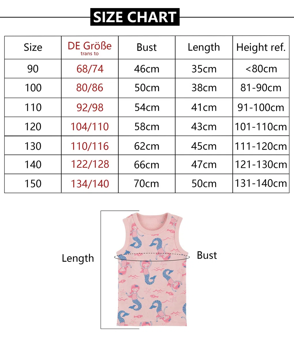 Camisetas de Tirantes para Niño Algodón Cuello Redondo Camisetas Interiores Bebé Niño pequeño Dibujos Animados Camiseta sin Mangas Pack de 3