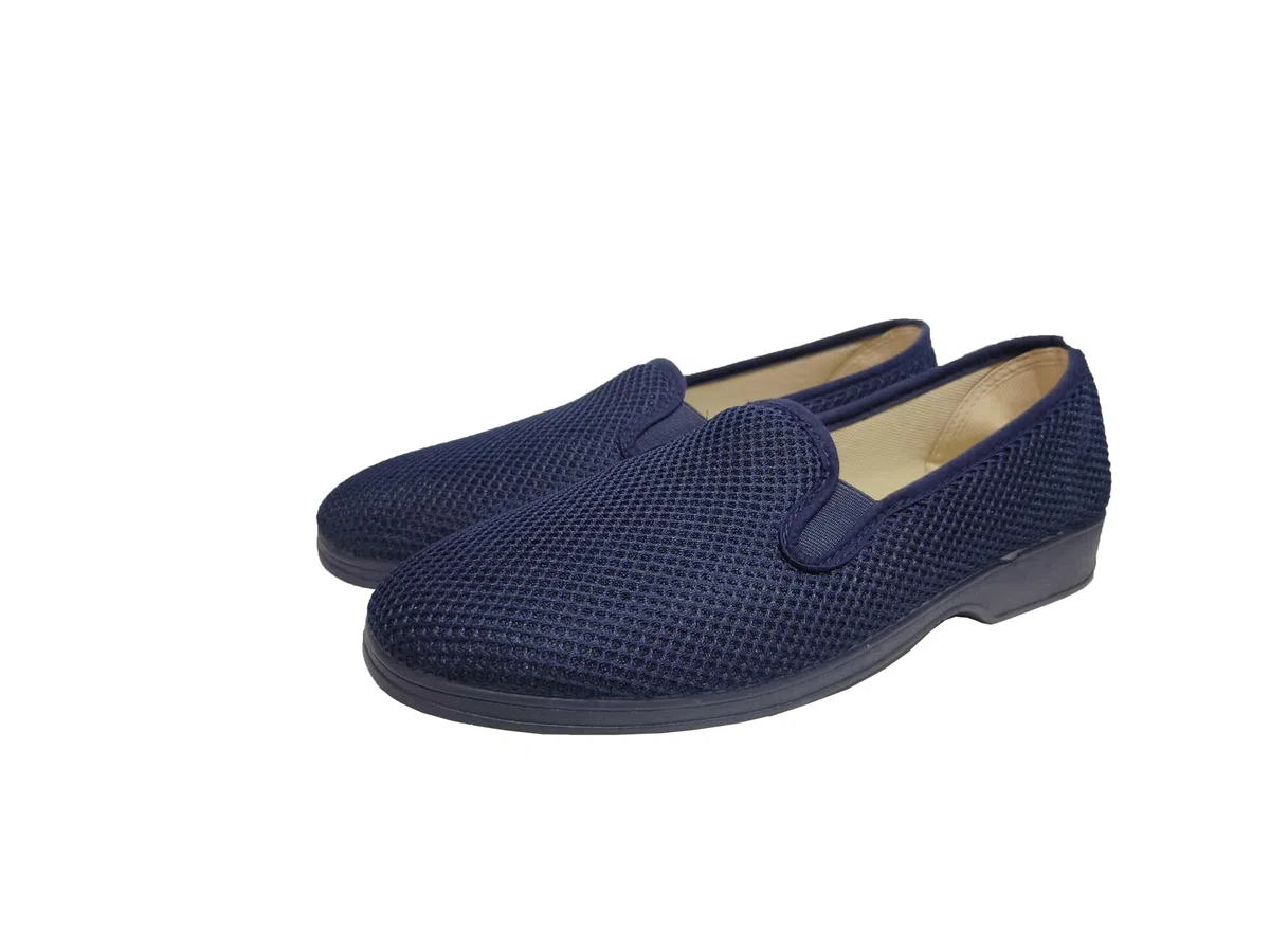 Zapatillas de Casa Hombre Verano Cómodas Respirables, Zapatos Rejilla Punta Cerrada, Suela Caucho Talla 39-46 Hecho en ESPAÑA