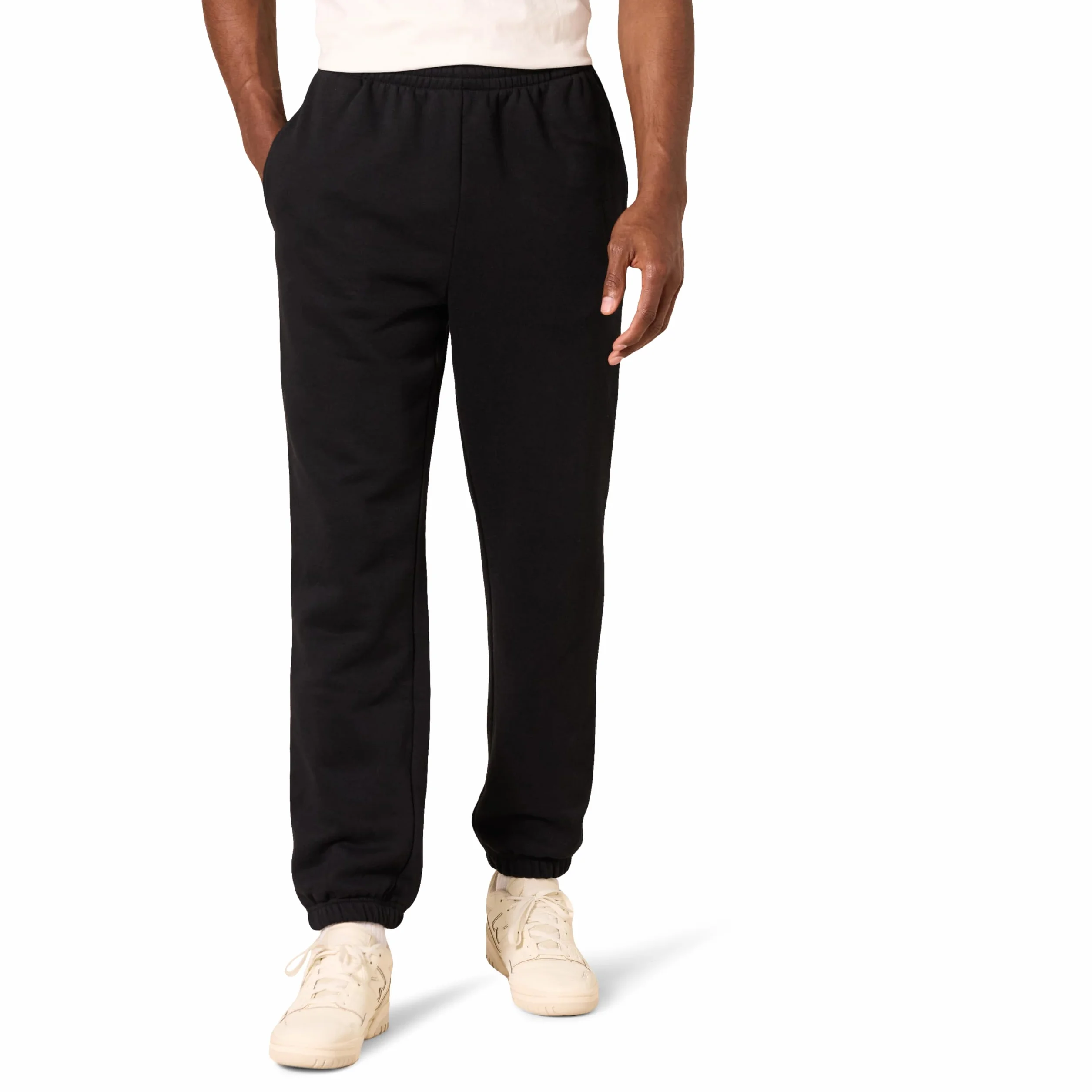 Amazon Essentials Hombre Pantalones Deportivos de Forro Polar con Bajo Ajustado (Disponible en Talla Grandes y Largos Especiales)