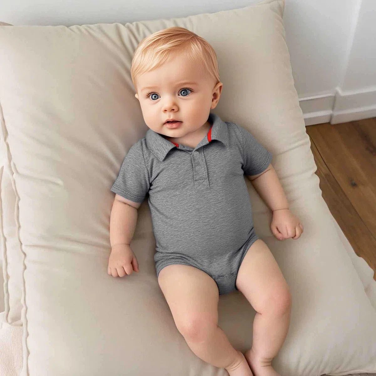 Generisch Pelele de manga corta para niños como elegante -Camisas Ropa de bebé Ropa de bebé de algodón suave para recién nacidos