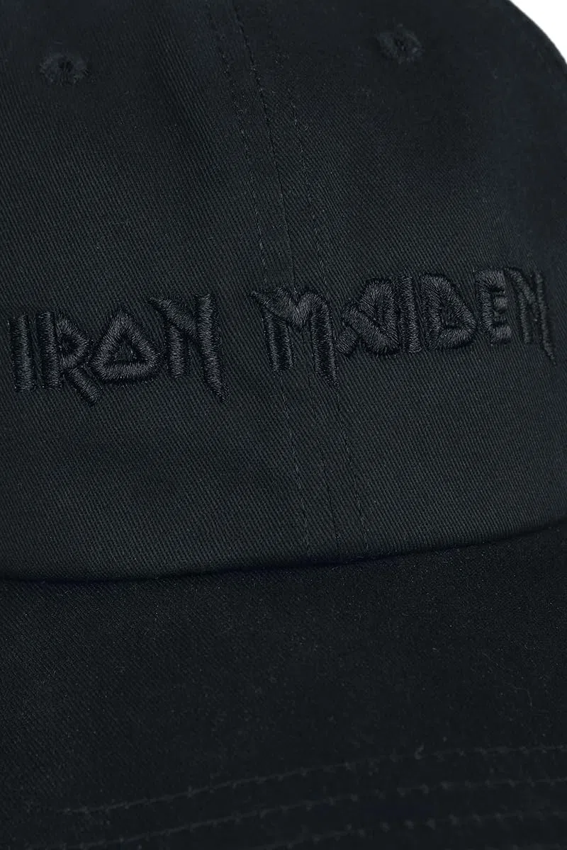 Iron Maiden Logo Hombre Gorra Negro 100% algodón