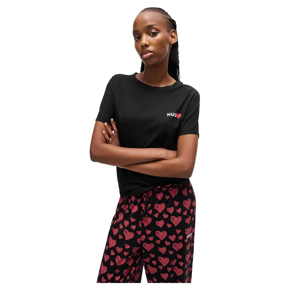 HUGO Camiseta Nikka, Negro1, XS