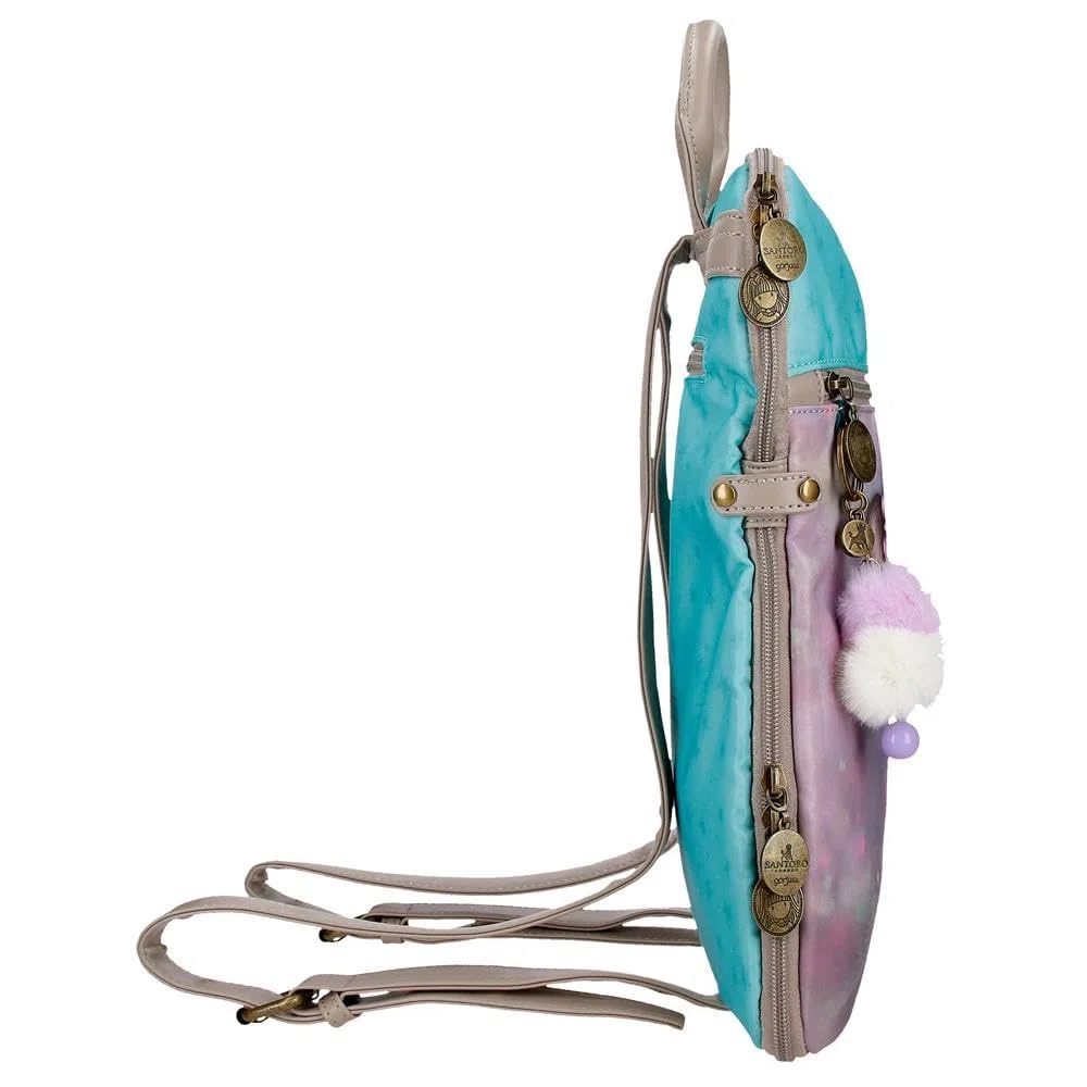 Gorjuss Santoro A whispered key, mochila casual, fabricada en Nylon, bolsillo frontal. De Joumma Bags