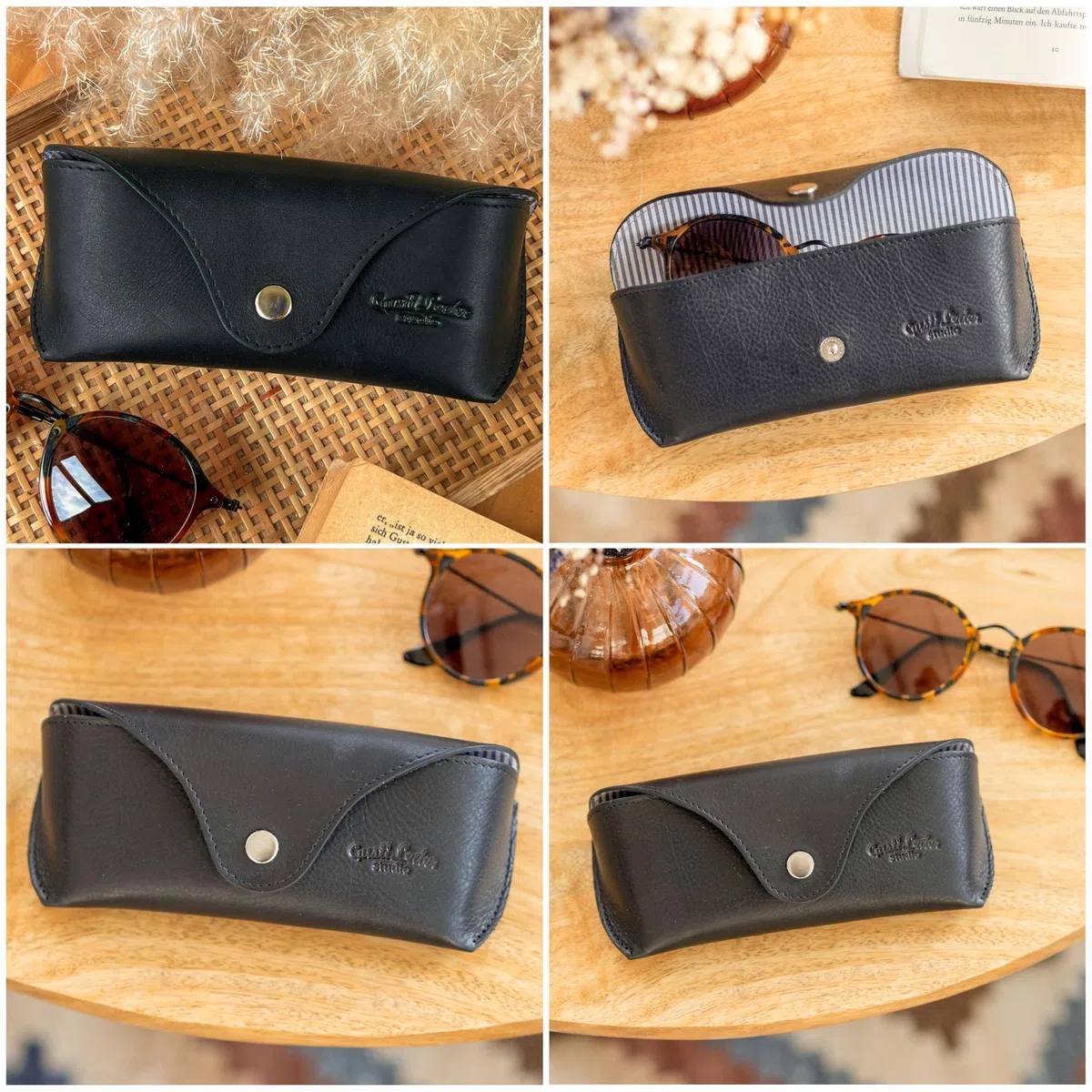 Gusti Cornelius - Funda para gafas de piel para hombre y mujer