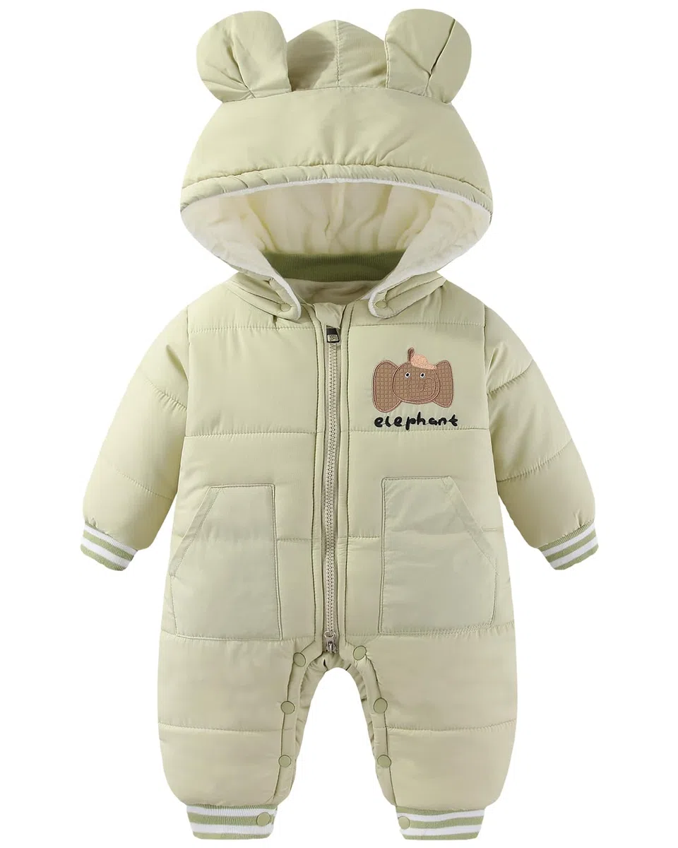 JiAmy Mono Nieve para Bebé, Traje de Nieve Invierno con Capucha Conjunto de Ropa 6-18 Meses