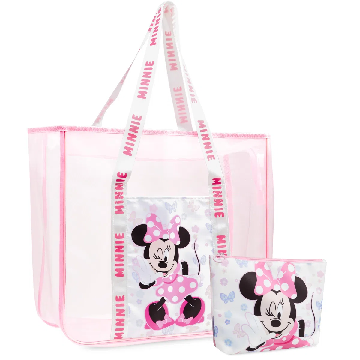 Get Trend Bolso de Playa Mujer Adolescente Bolsa de Verano con Neceser Pequeño para Piscina y Vacaciones Viajes Accesorios para Mujer
