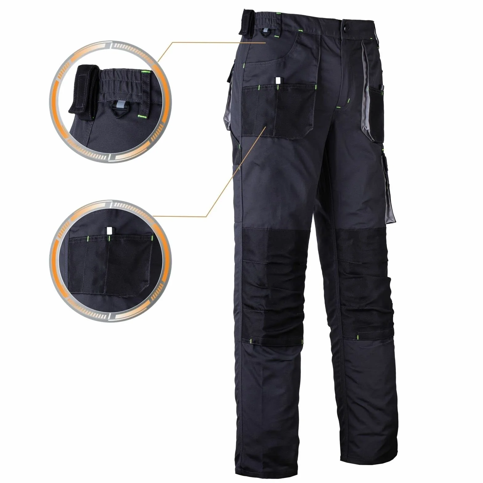 REIS FORECO-T Work Trousers for Men | Safety Trousers | Cargo | Work Pants | Cut Protection Trousers