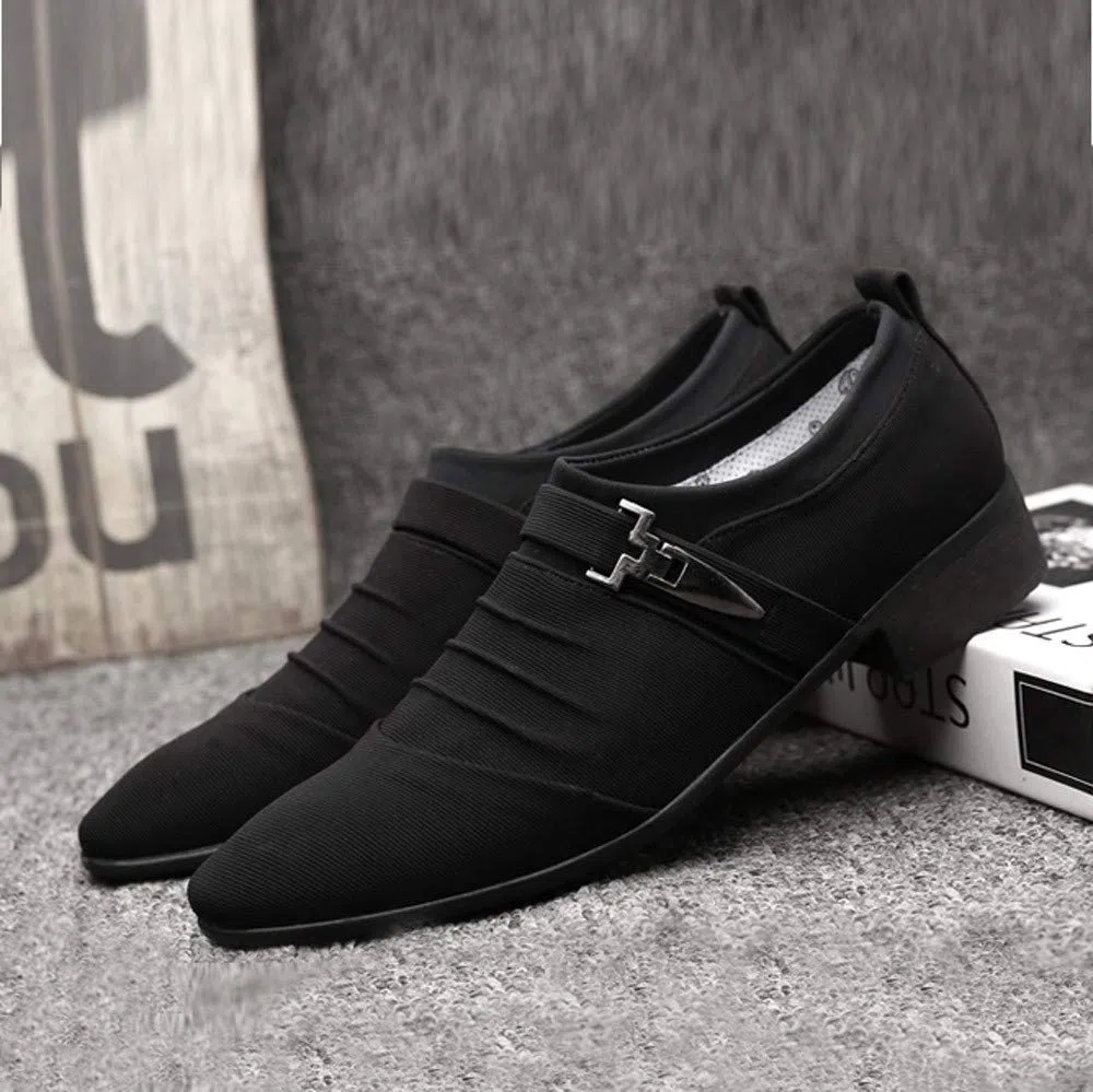 Zapatillas Vestir Hombre Zapatos Informales para Hombre, Zapatos Formales con Punta Estrecha, Zapatos de Lona, Zapatos de Negocios a la Zapatillas Vestir Hombre Zapatillas de Vestir Hombre