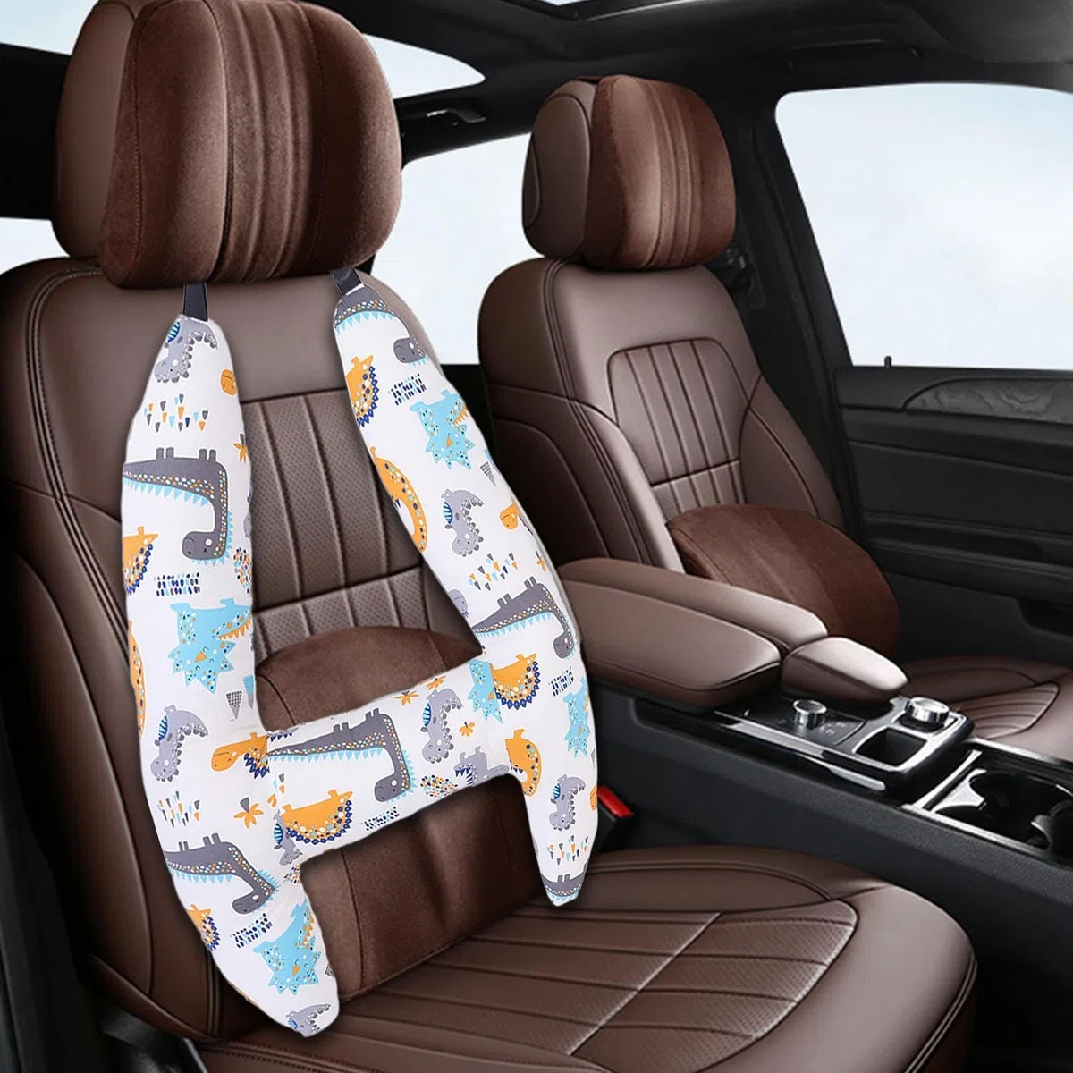 Soporte de cabeza para para coche infantil, almohada de viaje para asiento de coche, forma H, almohada de descanso, soporte de para coche, almohada de coche para niños