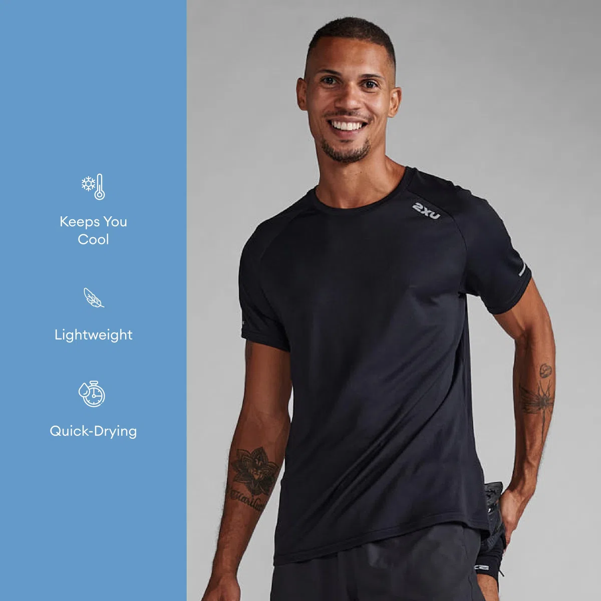 2XU Aero tee Camisa Hombre