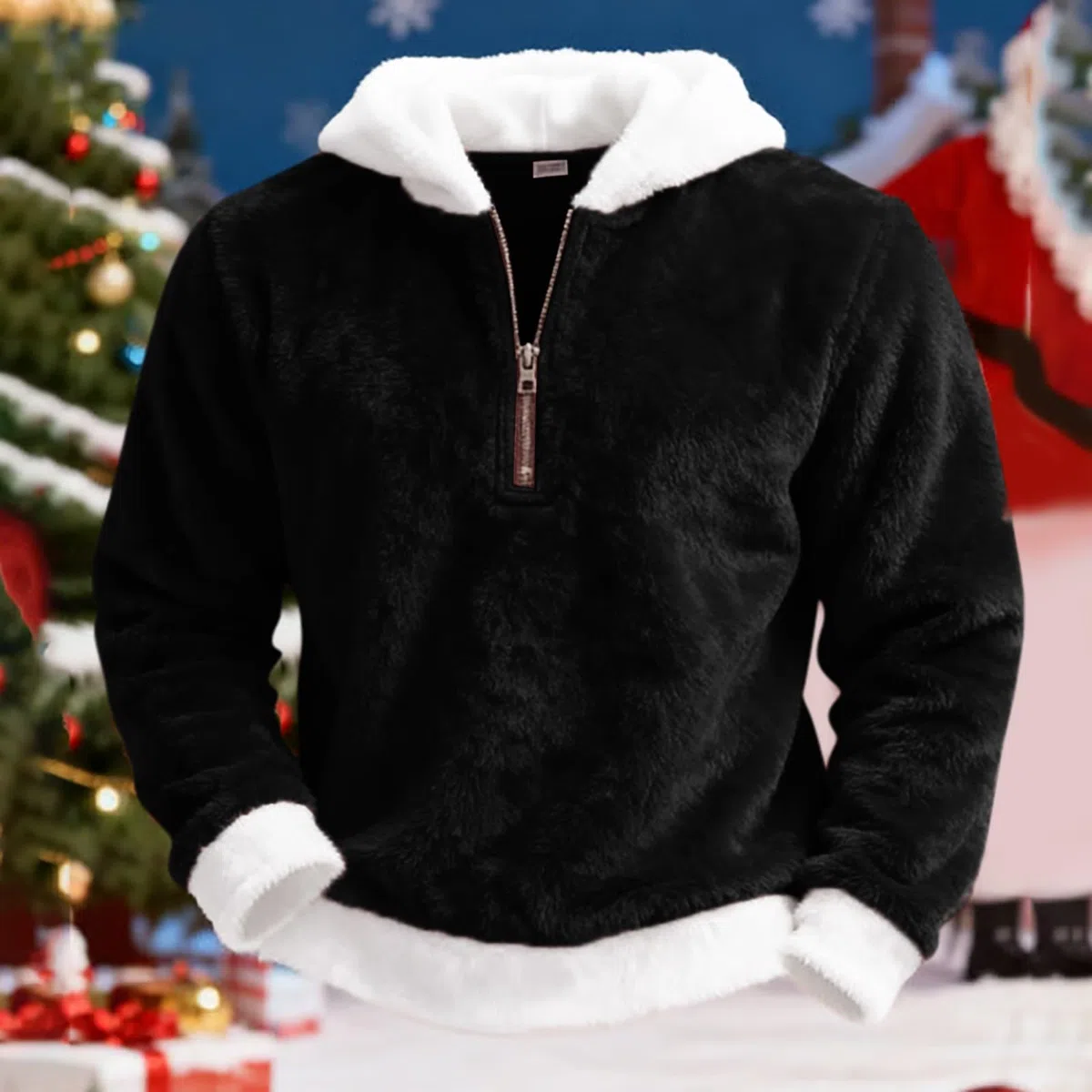 Sudadera Laboral Unisex con Capucha, De Forro Doble Faz, Cremallera, Cómoda, Informal Y Estilo. Chaqueta Verano Hombre (Black, M) Ropa Deportiva Ciclismo Chaquetas para Proteccion Solar