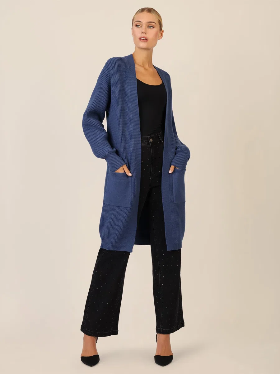 APART Fashion Lange Strickjacke Suéter cárdigan para Mujer