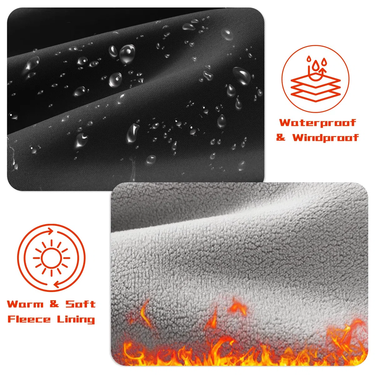 Pantalones Softshell para niños con Forro Polar, Invierno Pantalón Térmicos Impermeables con Bolsillos para niños, Pantalones de para Senderismo Outdoor montaña Trekking, 6-14 años