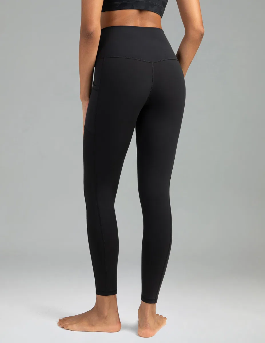 Colofulkoala 7/8 Mallas Deporte de Cintura Alta Mujer con Bolsillos, Leggins Push Up, Fitness Pantalones para Yoga Gym Running Pilates Leggings