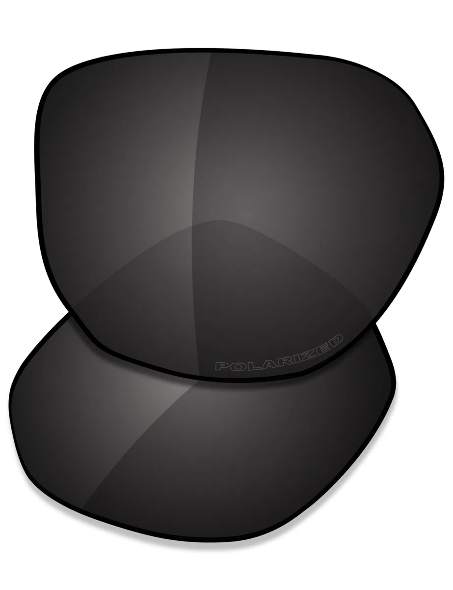 Saucer Lentes de repuesto premium para Oakley Latch Beta OO9436 Gafas de Sol de Alta Defensa - Negro Carbono Polarizado