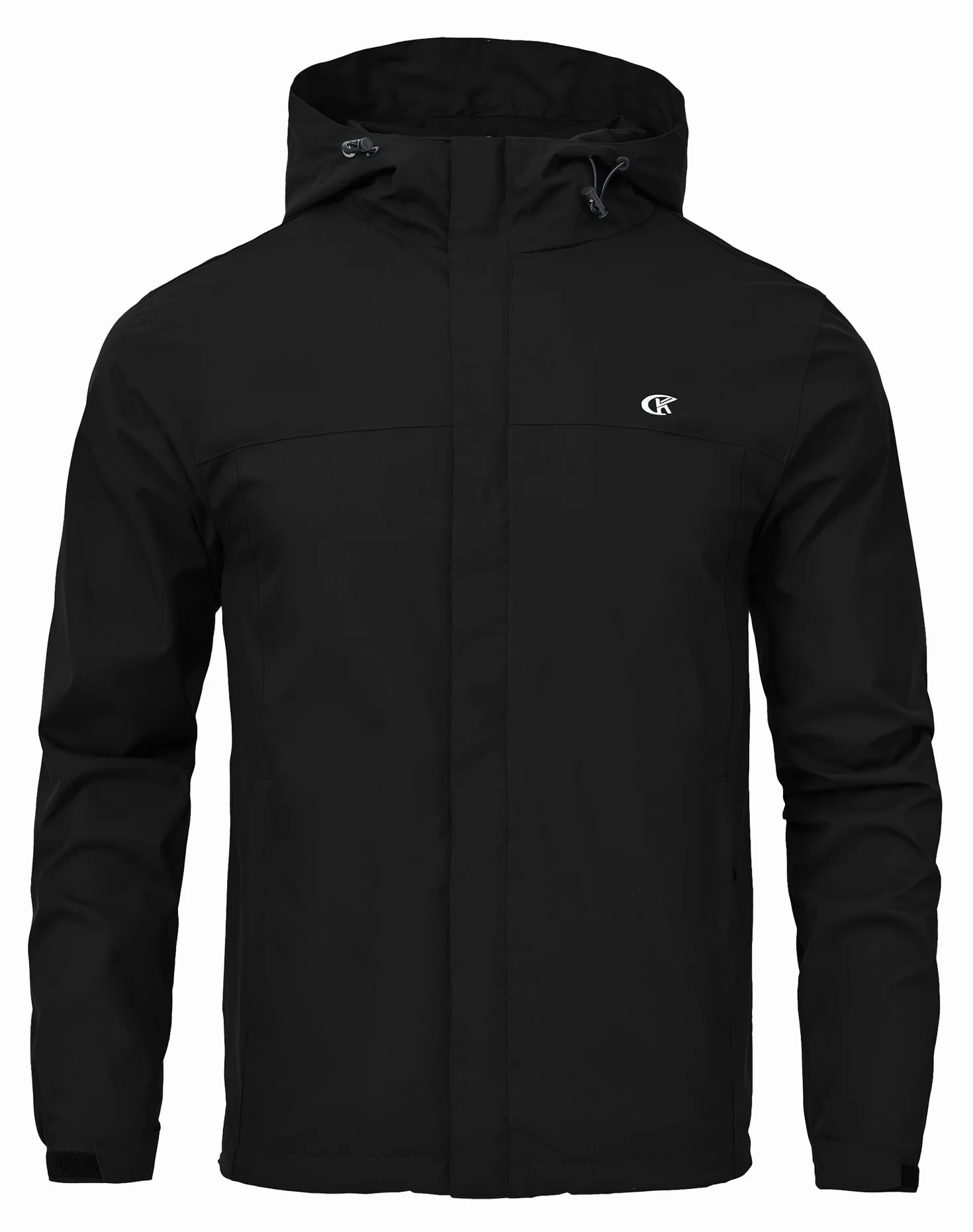 Huayuzh Chaqueta softshell para hombre, impermeable, transpirable, cortavientos, ligera, con capucha, para correr, senderismo