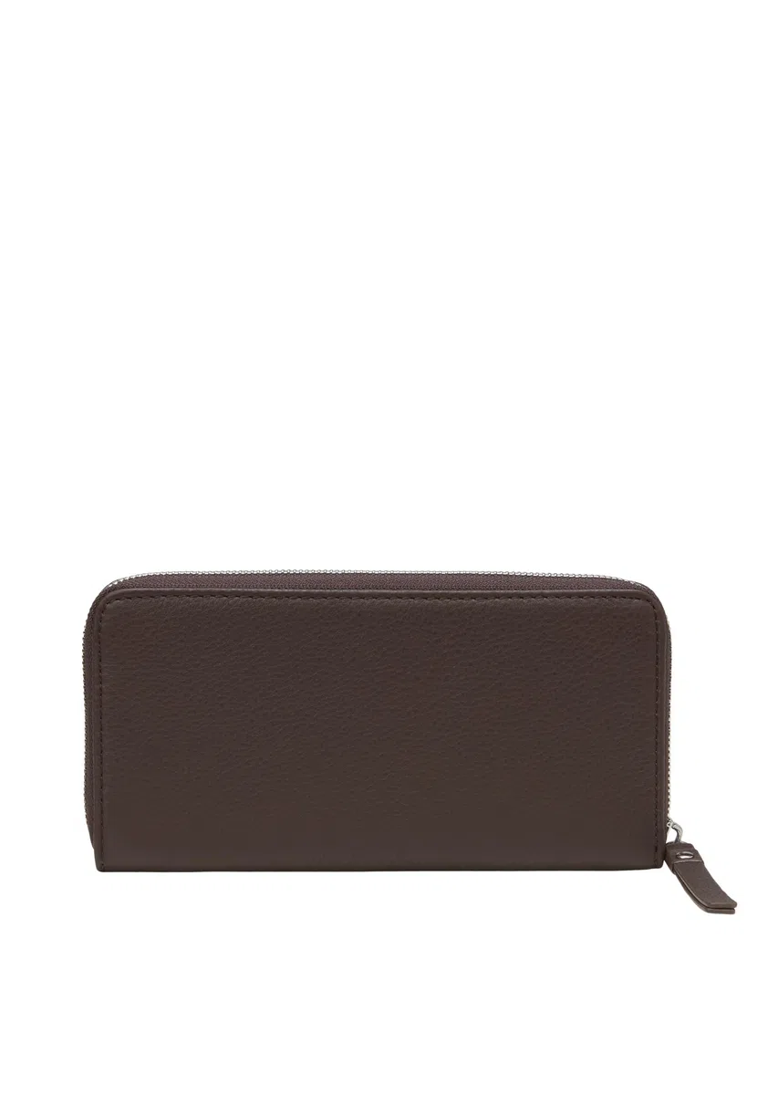 Marc O'Polo Damen 51019905301110 - Fundas para Tarjetas de Viaje para viajeros, marrón, Zip Wallet L