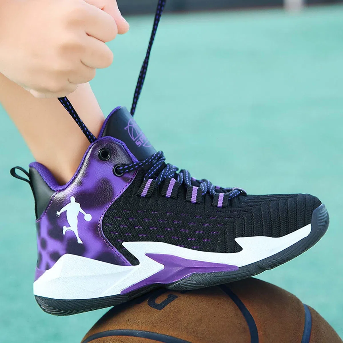 Genérico Zapatillas Niño 27 - Zapatillas De Baloncesto Ligeras Y Transpirables para Niños Y Jóvenes Calzado Deportivo Informal para Correr Cómodo Y Duradero