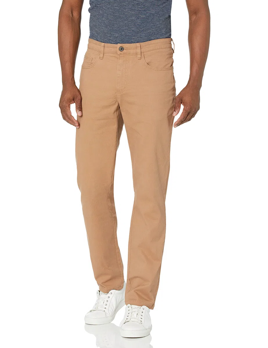 Amazon Essentials Pantalón Chino Elástico Cómodo con 5 Bolsillos y de Ajuste Recto (Previamente Goodthreads) Hombre