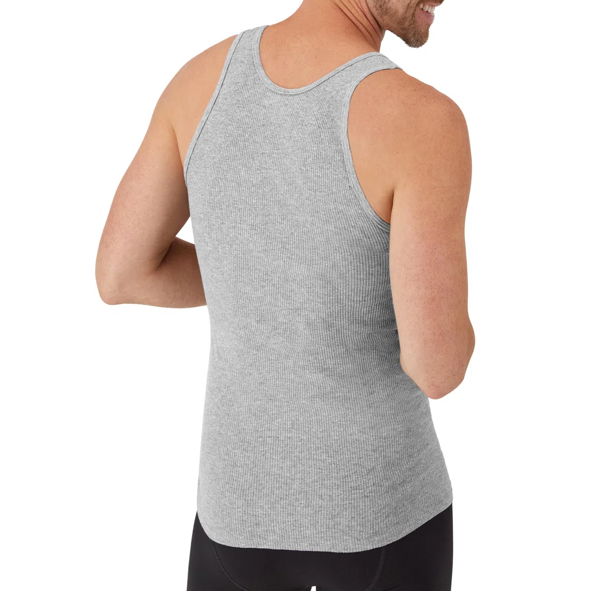 Hanes Men's Tank Top Undershirt Pack, Cool & Breathable Cotton, Moisture-Wicking Ribbed Tanks For Men, Multi-Pack Ropa Interior Hombre (Pack de 6)