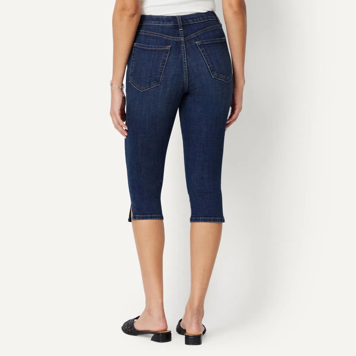 Amazon Essentials Vaqueros Tobilleros de Talle Alto Mujer