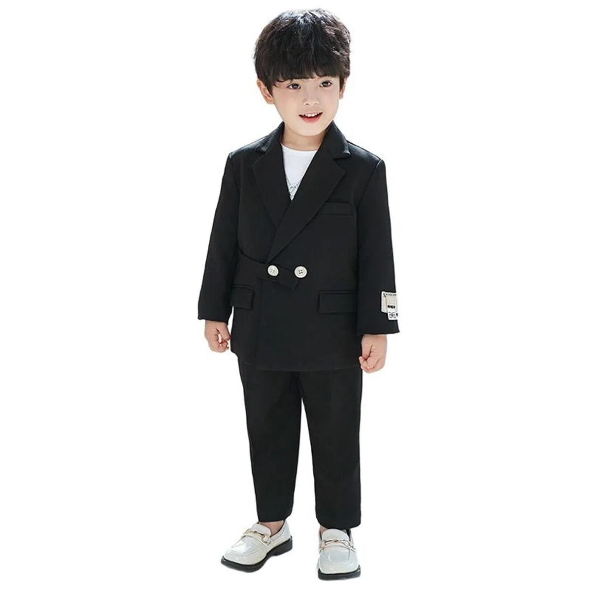Generisch Traje de bautizo niño bebé 68 niños trajes de negocios abrigo 3 piezas traje de esmoquin para niños traje formal para niños con pantalones camiseta interior para niños