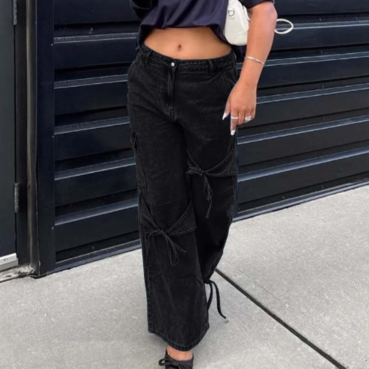 Jeans Mujer Ropa Pantalones Baile Urbano Vaqueros Vintage Anchos Push Up Casual Wide Leg De Talla Grande Elasticos Cargo Tallas Grandes