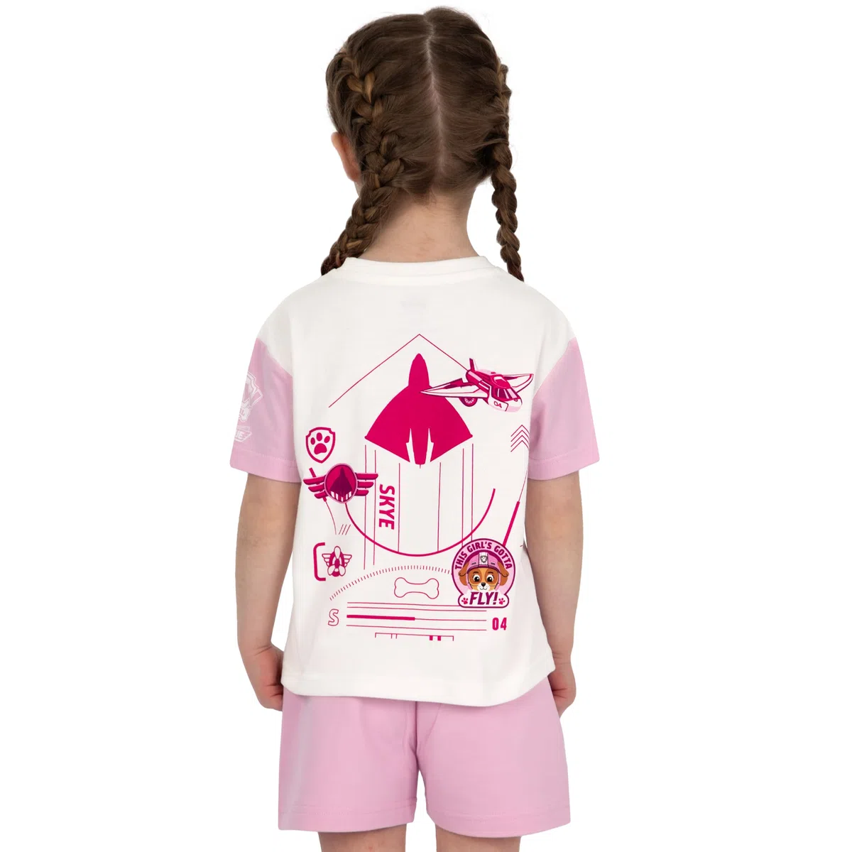 Paw Patrol Camiseta Ninas Y Shorts Ropa Niña De Skye | Set Camiseta Niño Y Pantalon Corto Niño Con Motivo Skye