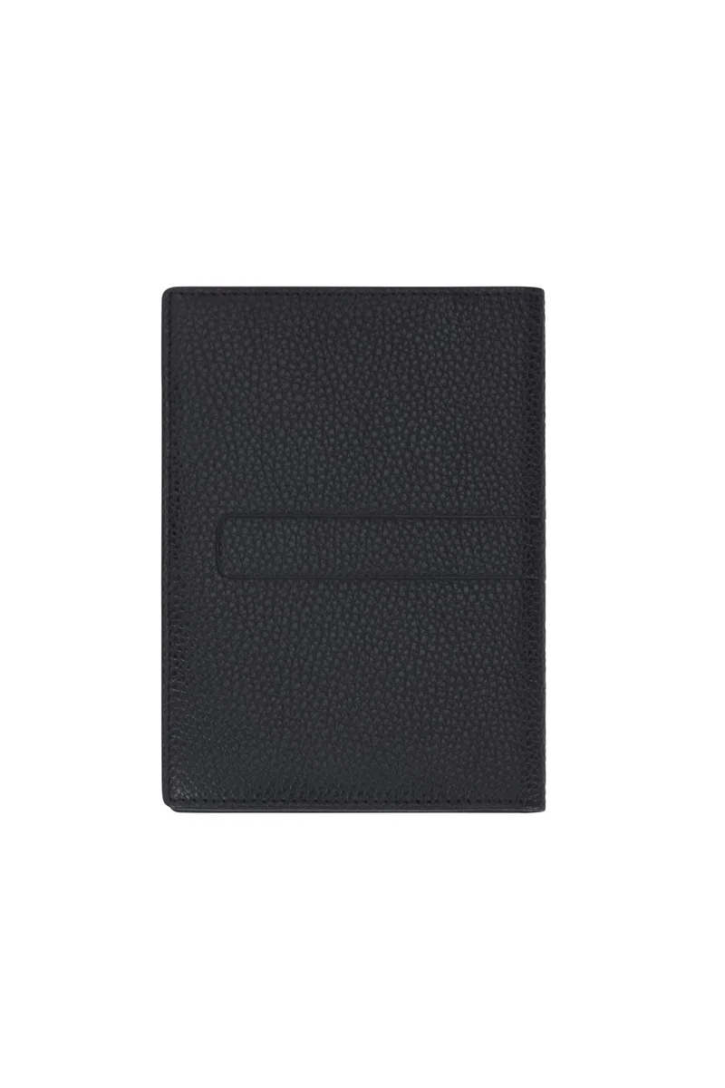 Samsonite TA Revolution - Funda de Piel para Pasaporte, protección RFID, con 3 Ranuras para Tarjetas de crédito, Solapa de Seguridad para Pasaporte, Accesorios de Viaje, Color Negro